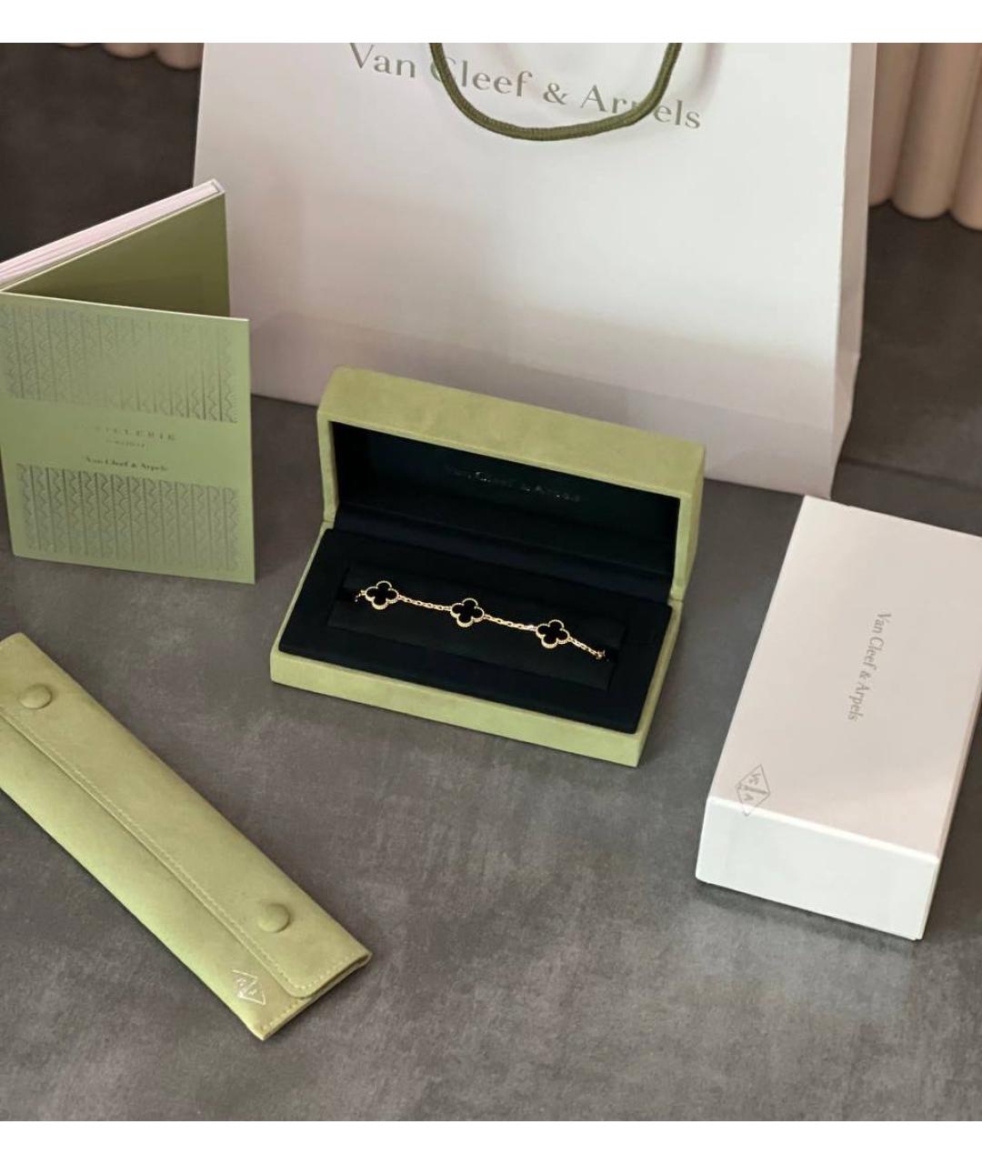 VAN CLEEF & ARPELS Черный браслет из желтого золота, фото 3