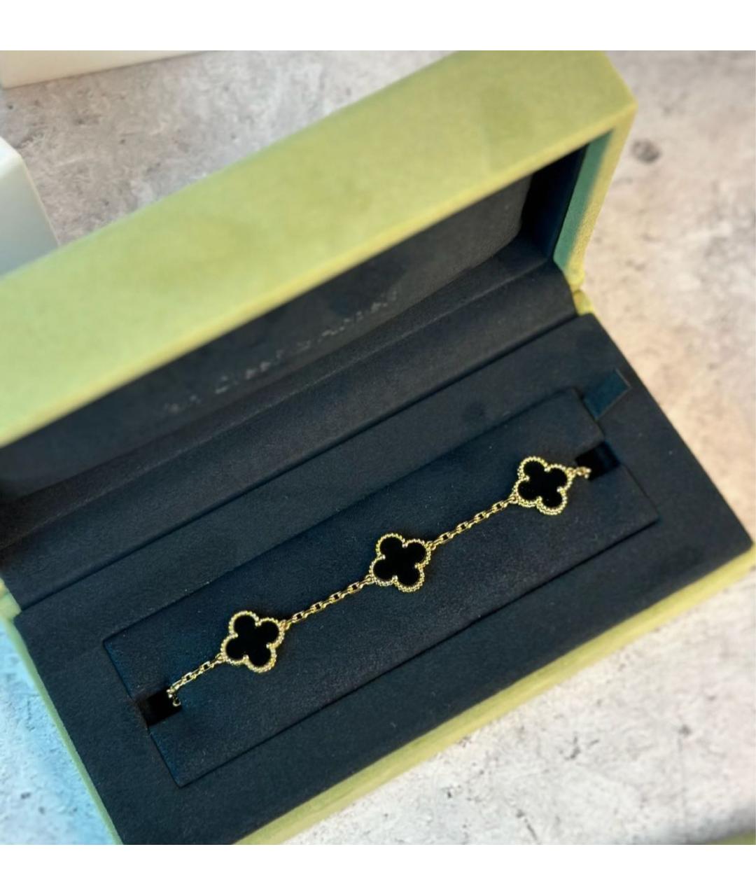 VAN CLEEF & ARPELS Черный браслет из желтого золота, фото 6