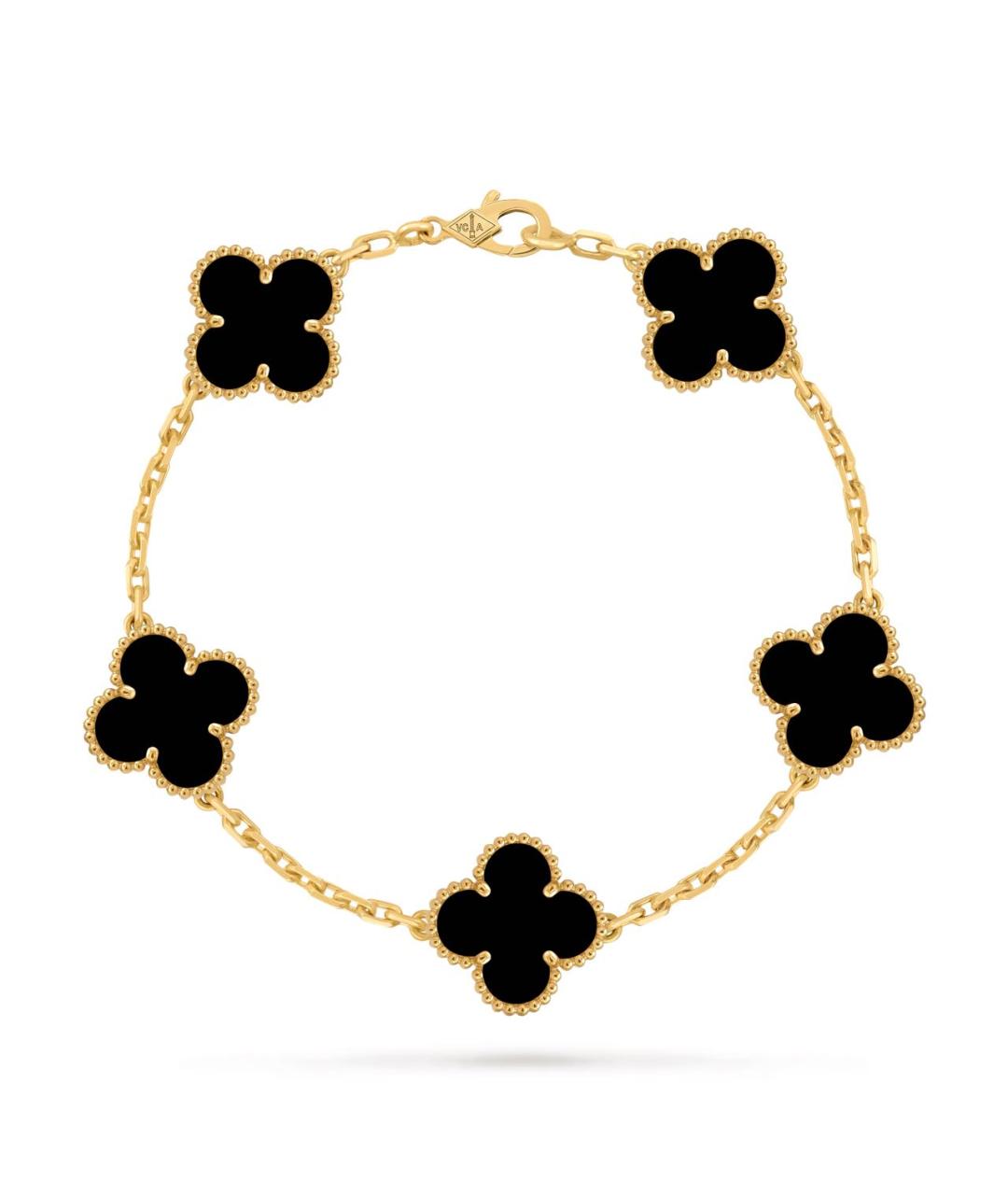 VAN CLEEF & ARPELS Черный браслет из желтого золота, фото 8