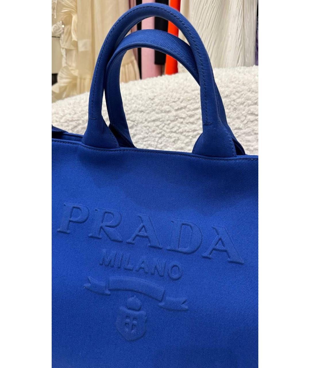 PRADA Синяя сумка тоут, фото 5
