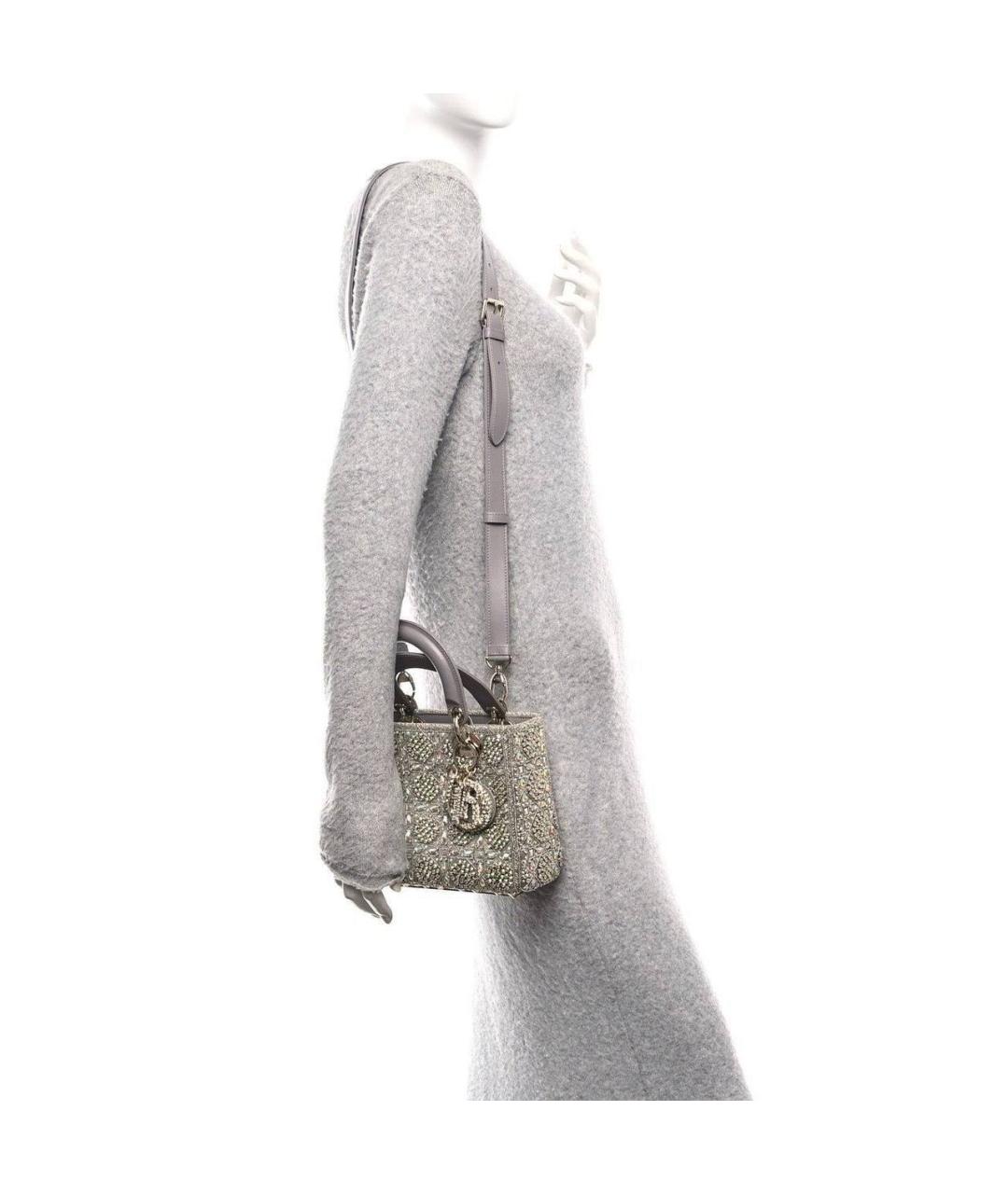 CHRISTIAN DIOR Серебряная сумка через плечо, фото 8