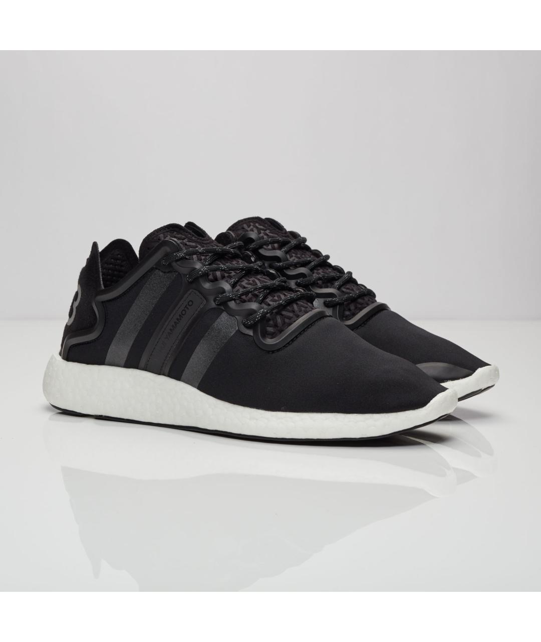 Y-3 Черные низкие кроссовки / кеды, фото 9