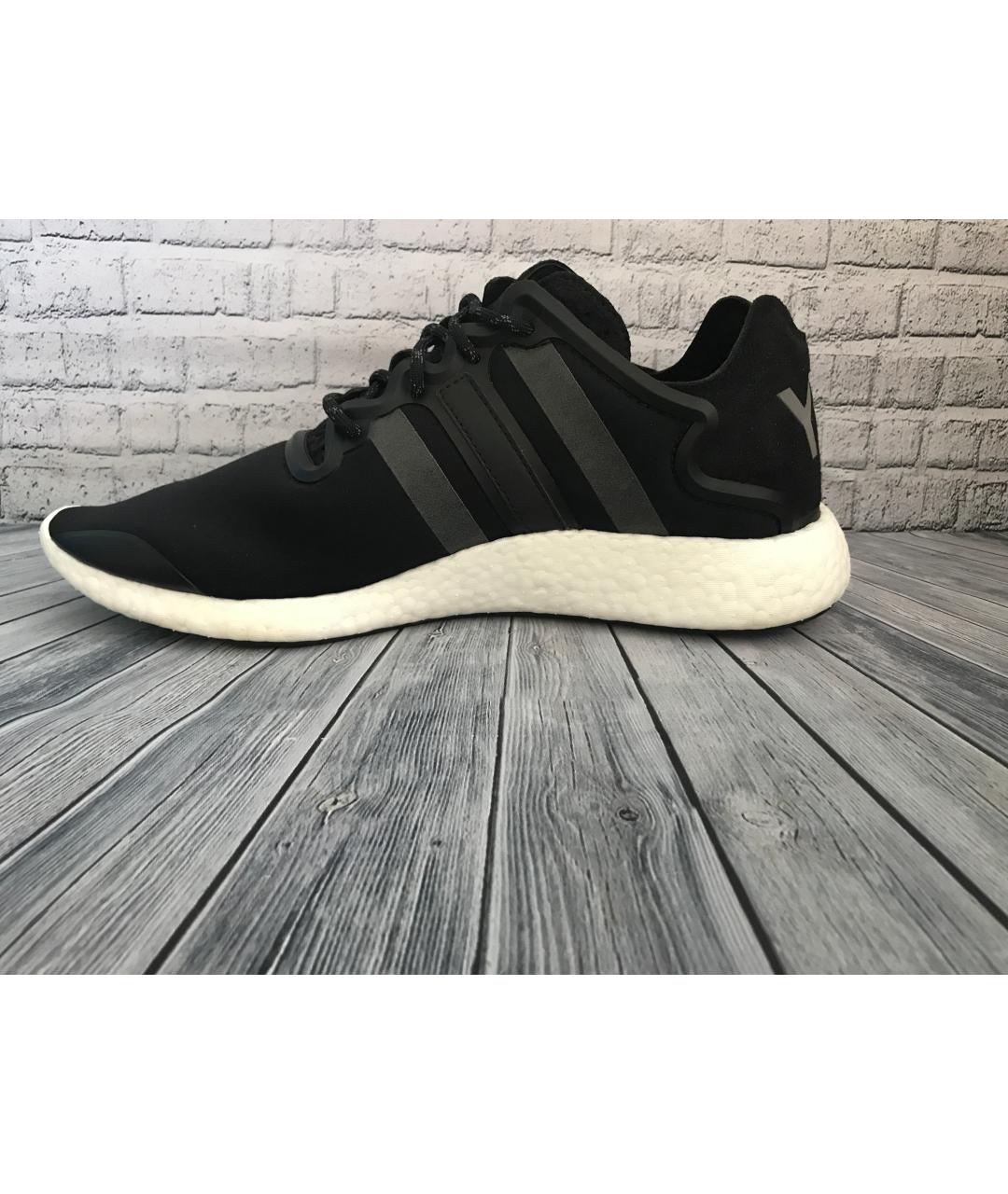Y-3 Черные низкие кроссовки / кеды, фото 5