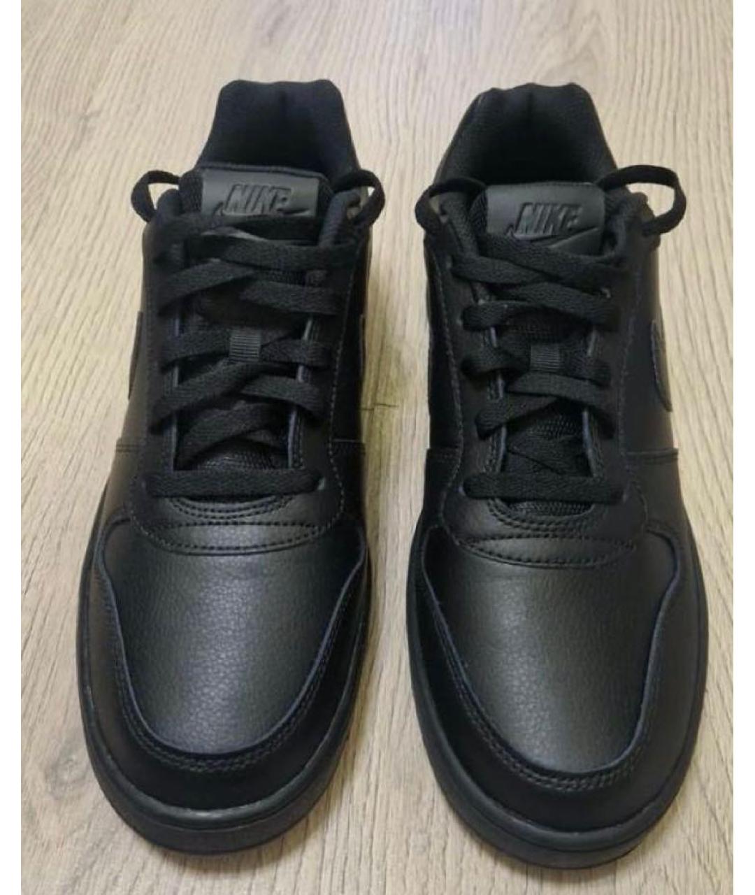 NIKE Черные кожаные кроссовки, фото 8