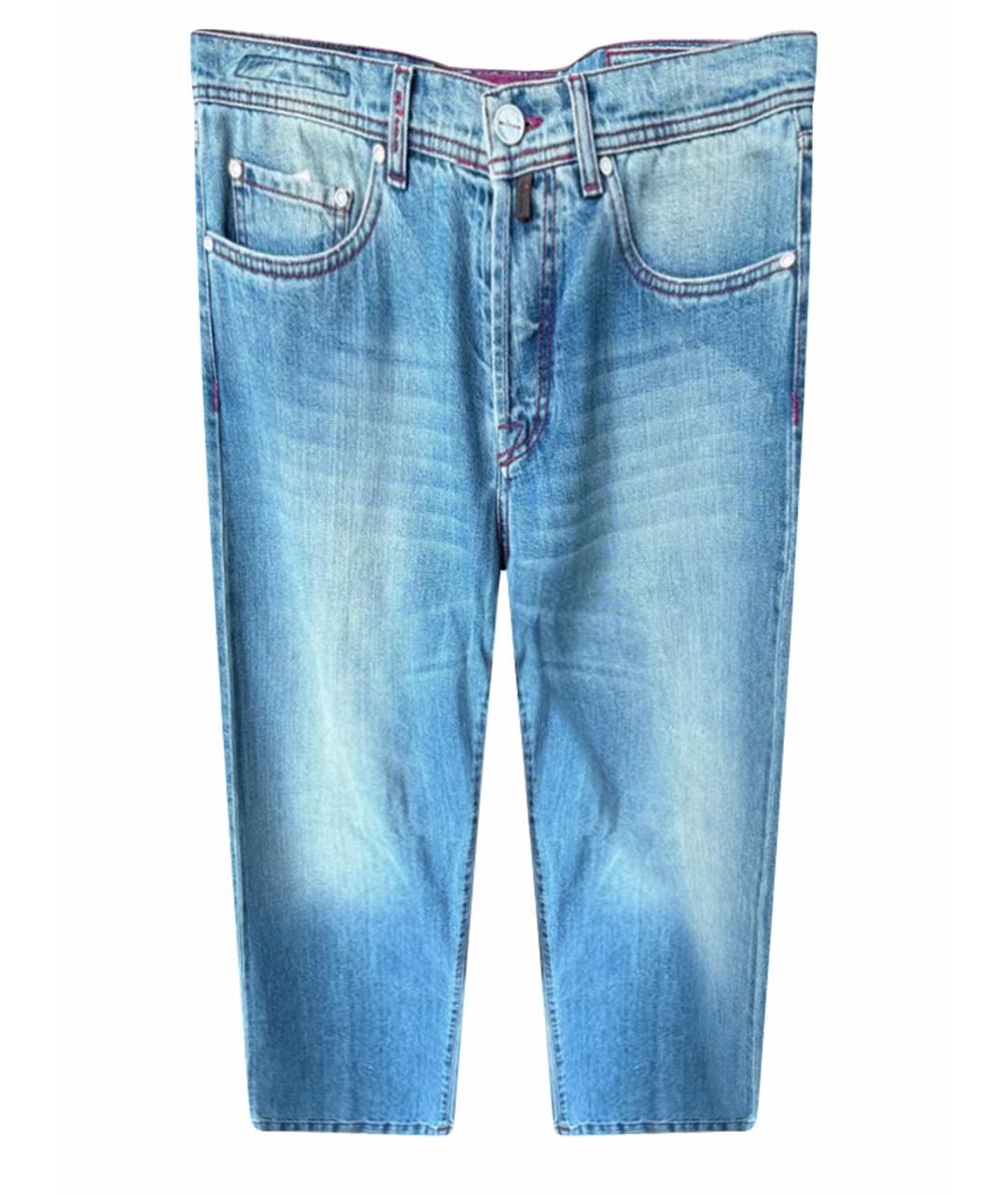 KITON Синие хлопковые джинсы скинни, фото 1