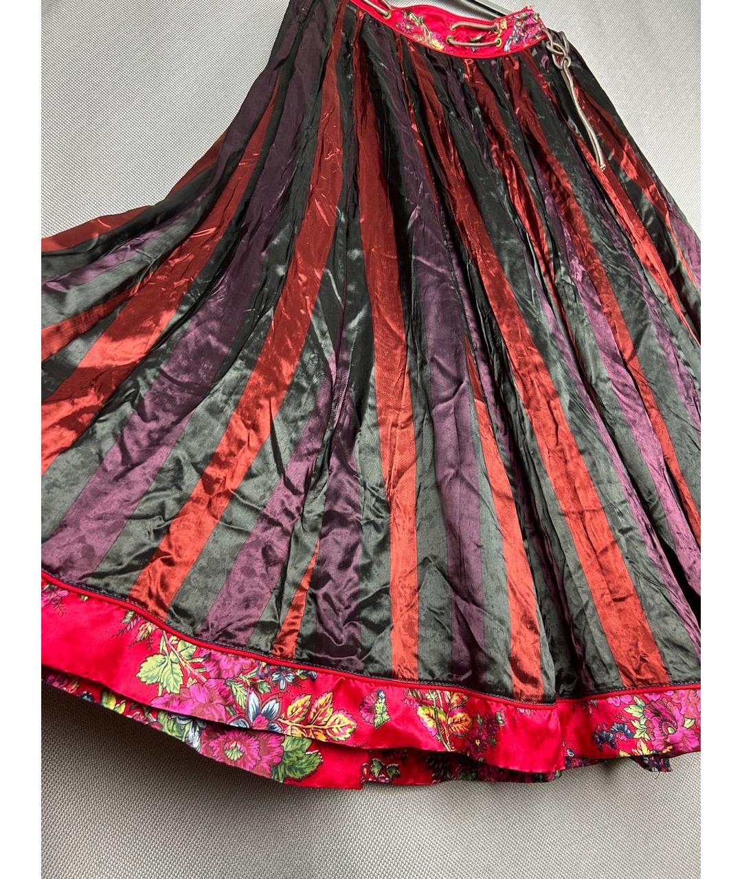 JEAN PAUL GAULTIER Мульти вискозная юбка макси, фото 6
