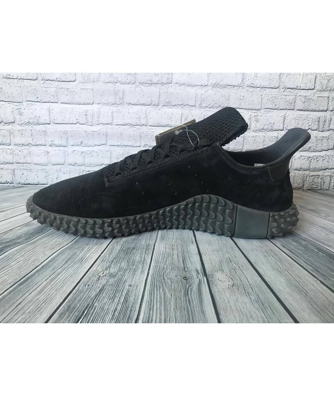 ADIDAS Черные замшевые низкие кроссовки / кеды, фото 3