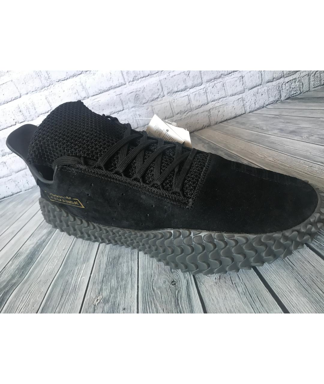 ADIDAS Черные замшевые низкие кроссовки / кеды, фото 2