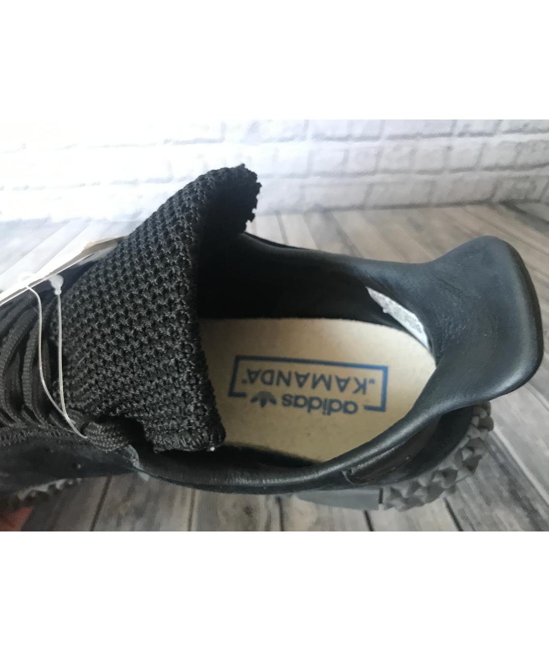 ADIDAS Черные замшевые низкие кроссовки / кеды, фото 4