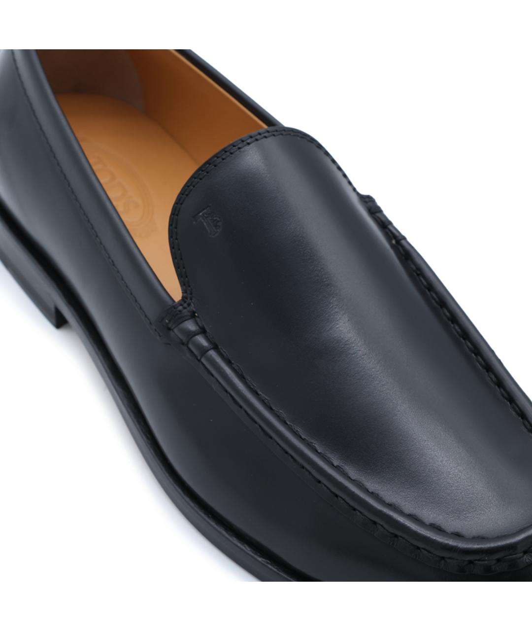 TOD'S Черные кожаные лоферы, фото 4