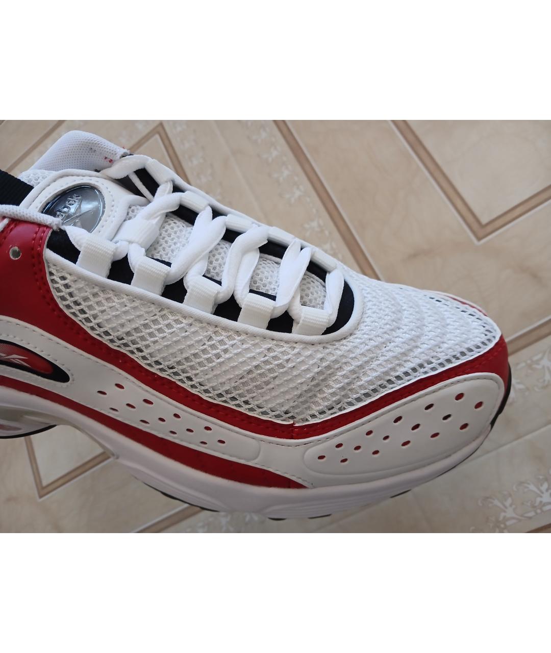REEBOK Бежевые низкие кроссовки / кеды из искусственной кожи, фото 5