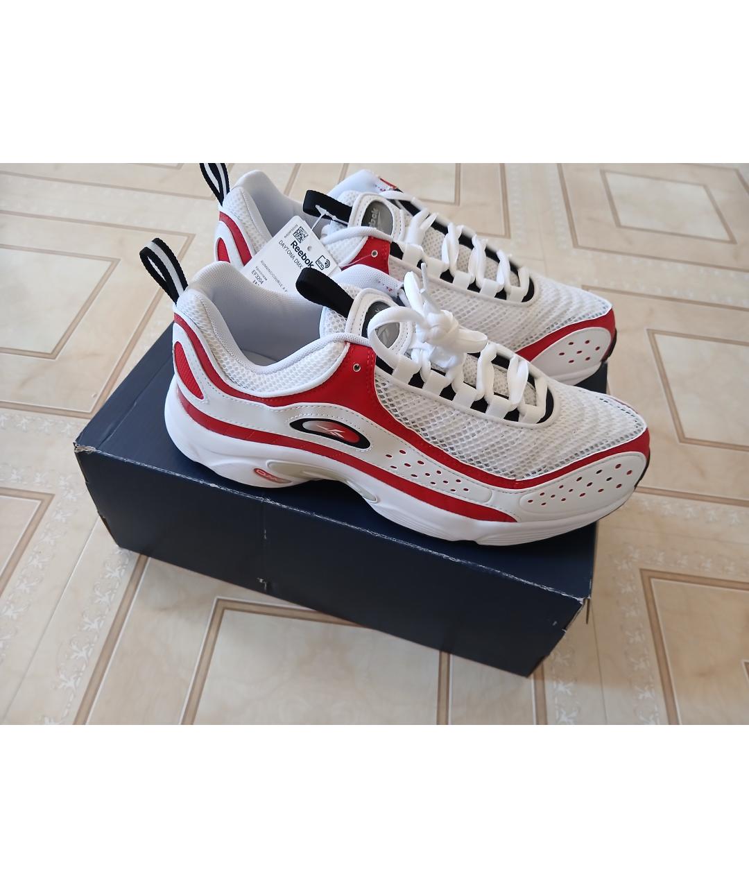 REEBOK Бежевые низкие кроссовки / кеды из искусственной кожи, фото 7