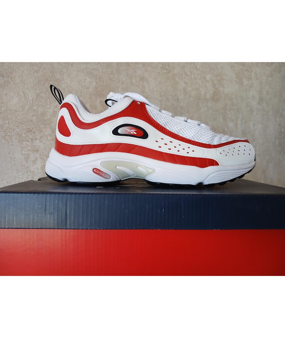REEBOK Бежевые низкие кроссовки / кеды из искусственной кожи, фото 6