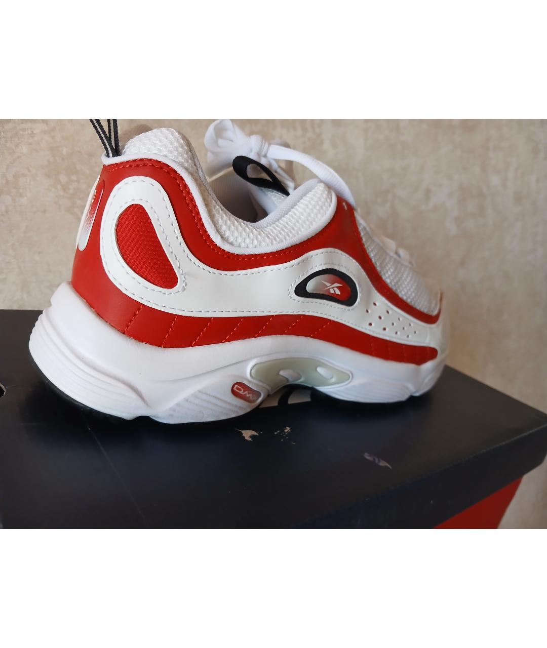 REEBOK Бежевые низкие кроссовки / кеды из искусственной кожи, фото 2