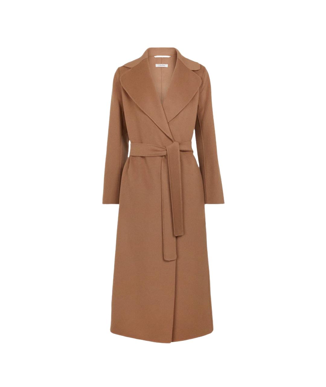 'S MAX MARA Бежевое шерстяное пальто, фото 1