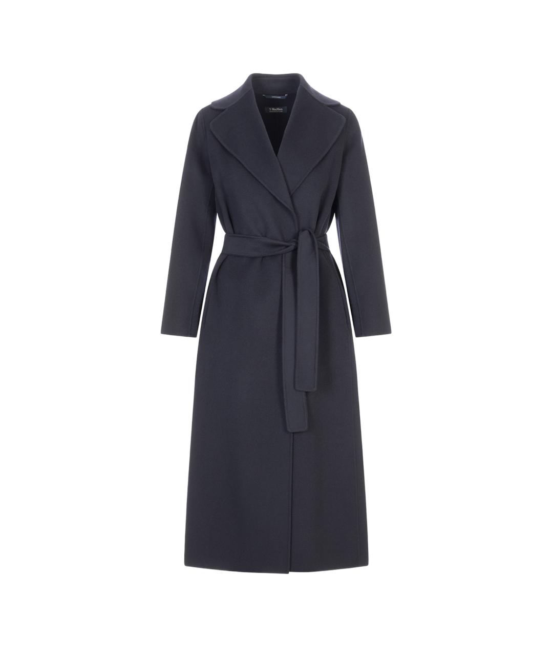 'S MAX MARA Синее шерстяное пальто, фото 1
