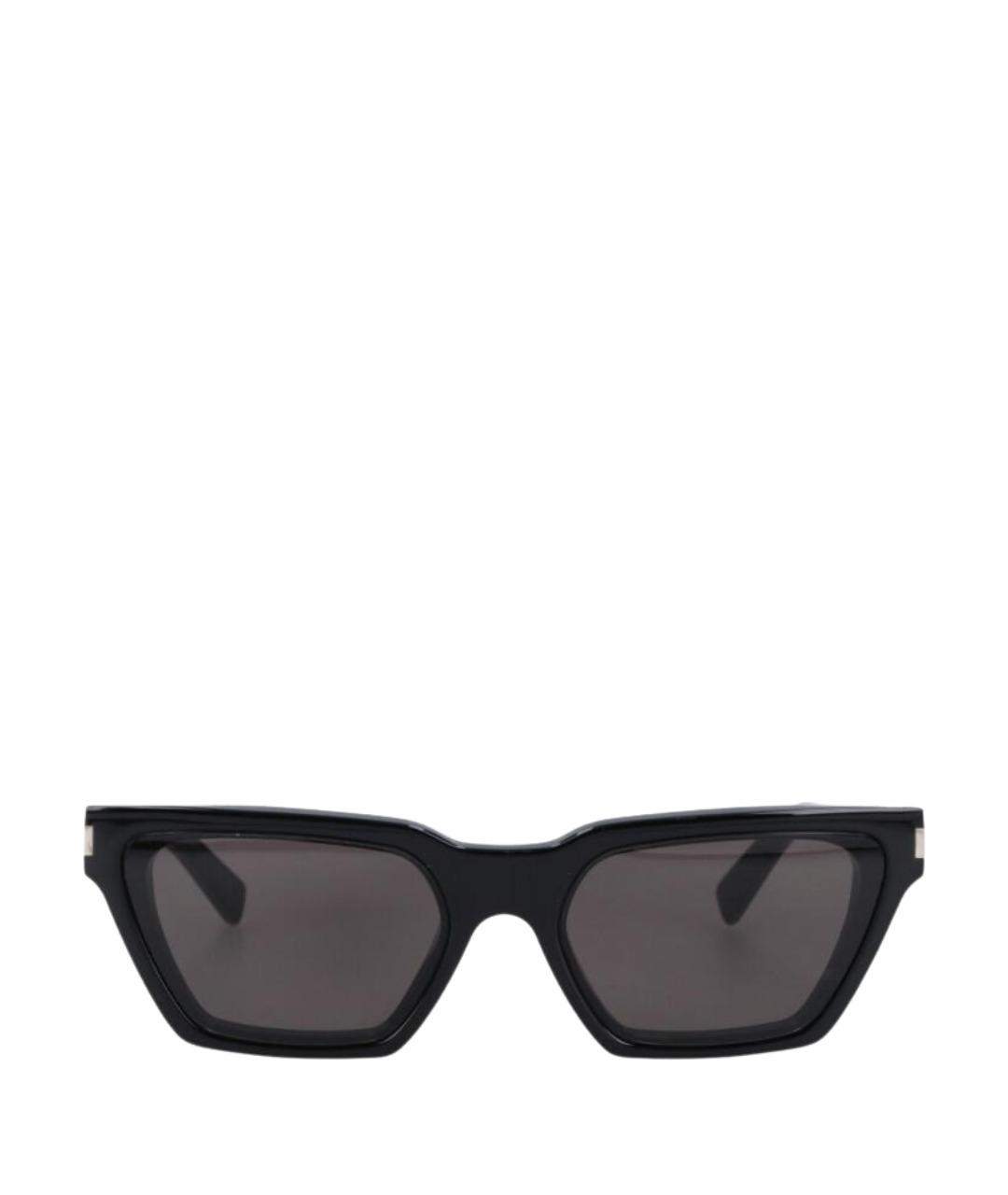 SAINT LAURENT Черные пластиковые солнцезащитные очки, фото 1