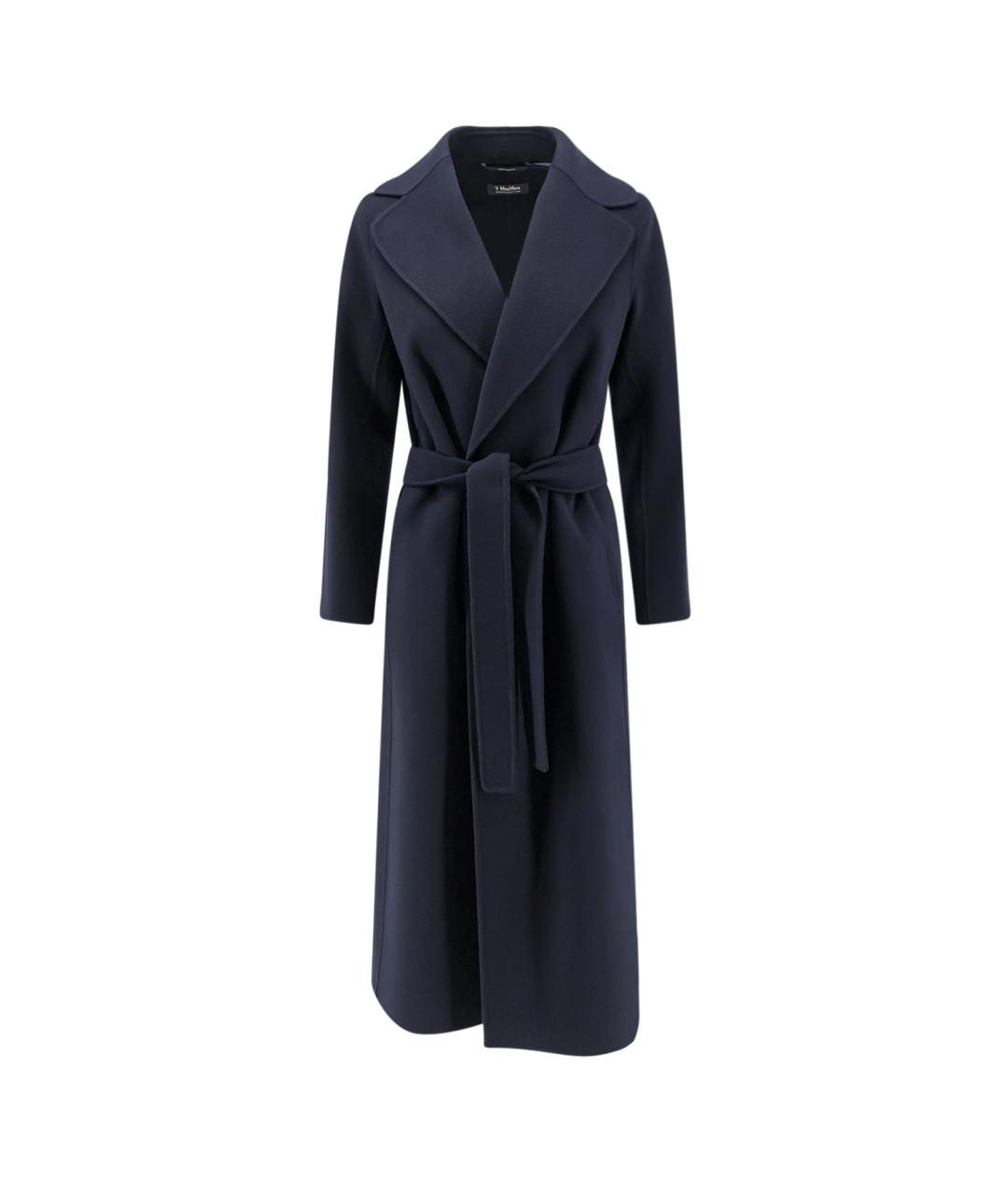 'S MAX MARA Синее шерстяное пальто, фото 1
