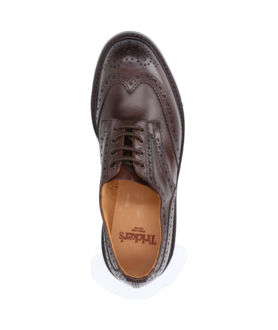 TRICKER'S Коричневые кожаные низкие ботинки, фото 5