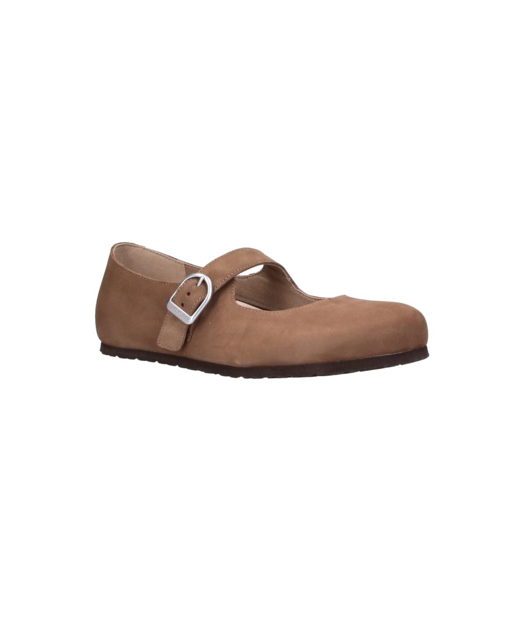 BIRKENSTOCK Коричневые замшевые балетки, фото 2