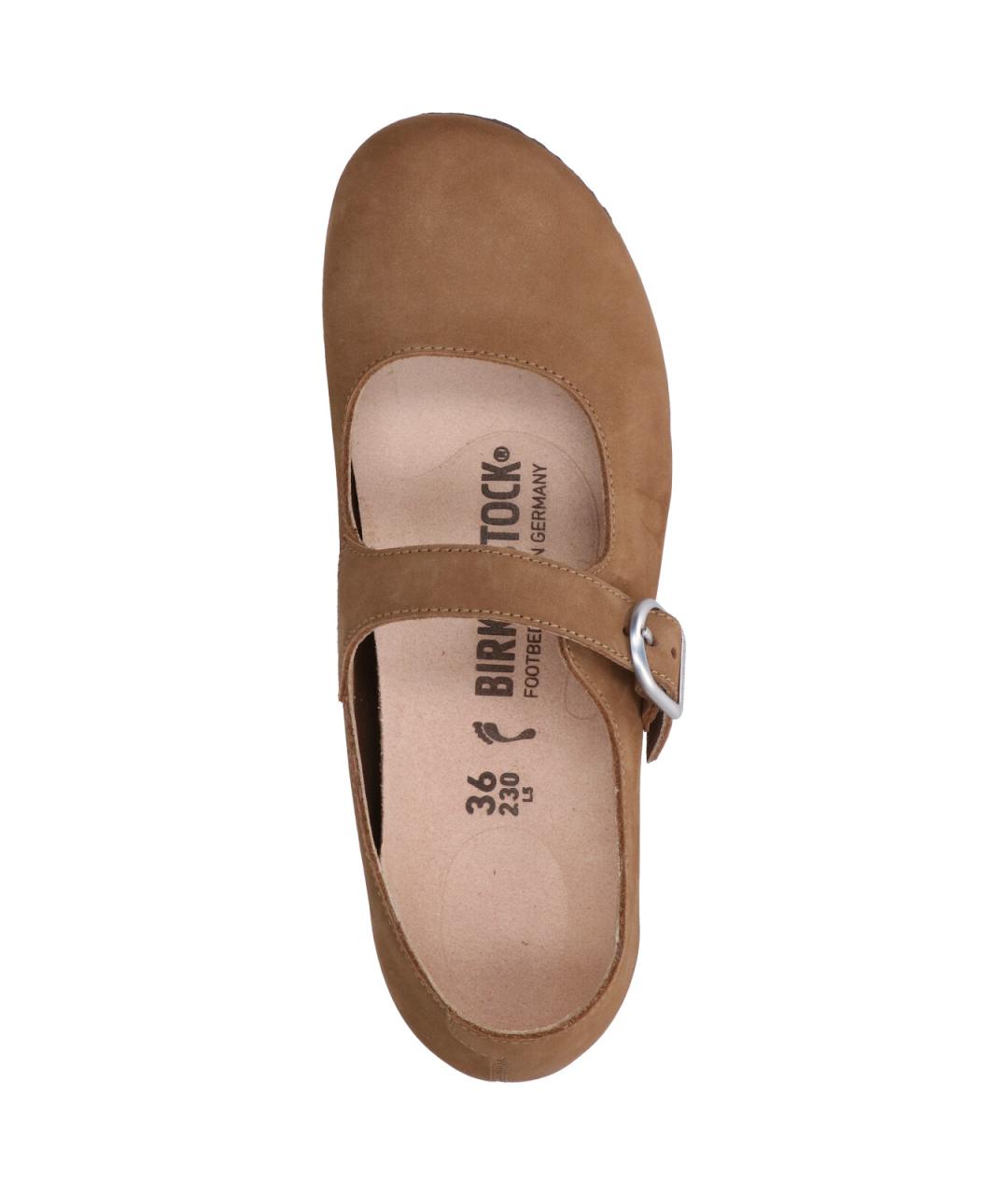 BIRKENSTOCK Коричневые замшевые балетки, фото 5