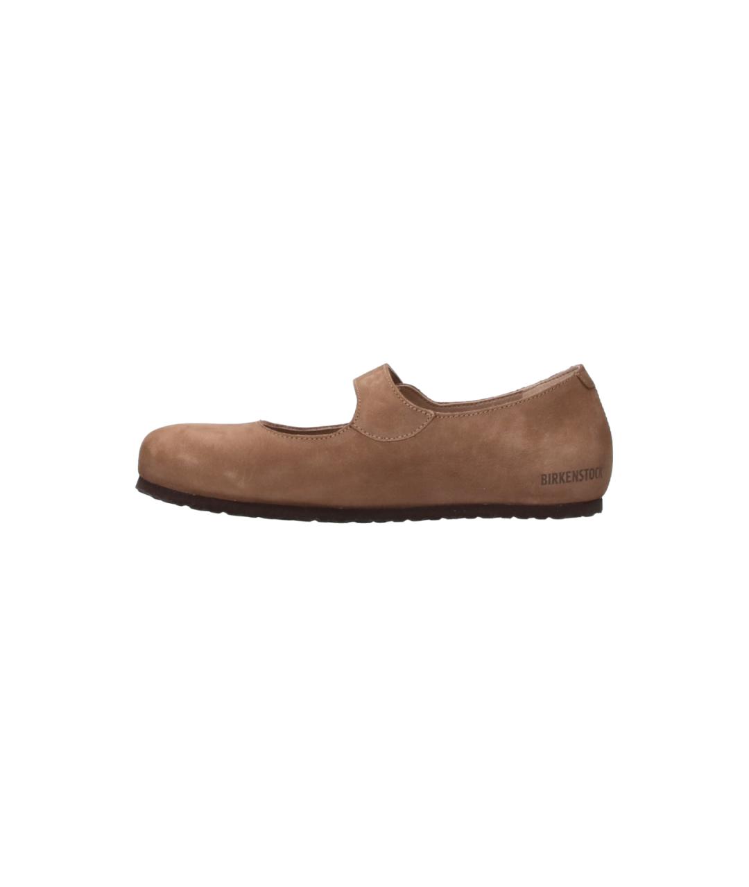BIRKENSTOCK Коричневые замшевые балетки, фото 3