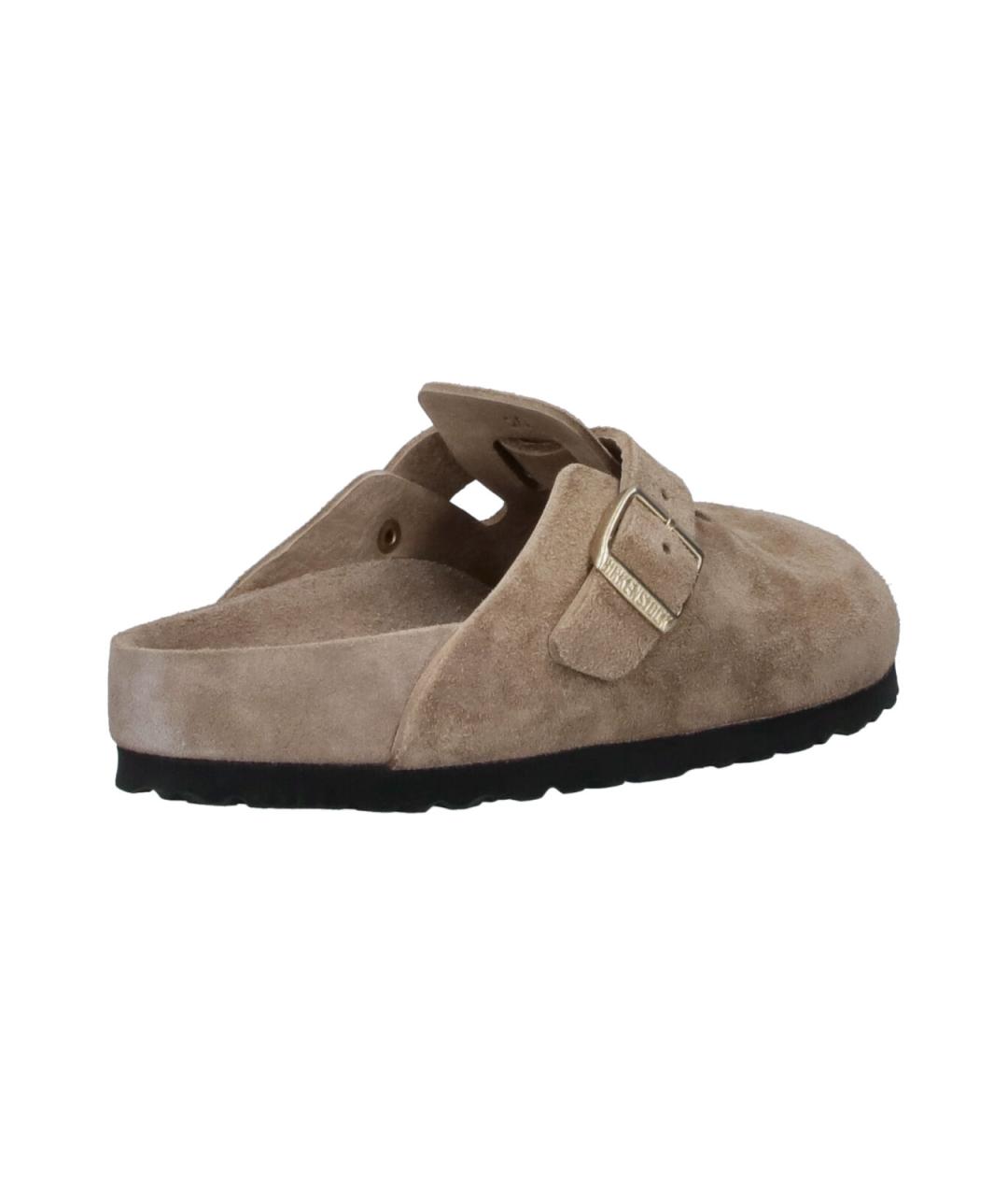 BIRKENSTOCK Коричневые замшевые сабо, фото 4