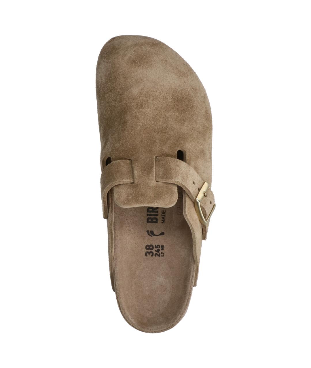 BIRKENSTOCK Коричневые замшевые сабо, фото 5