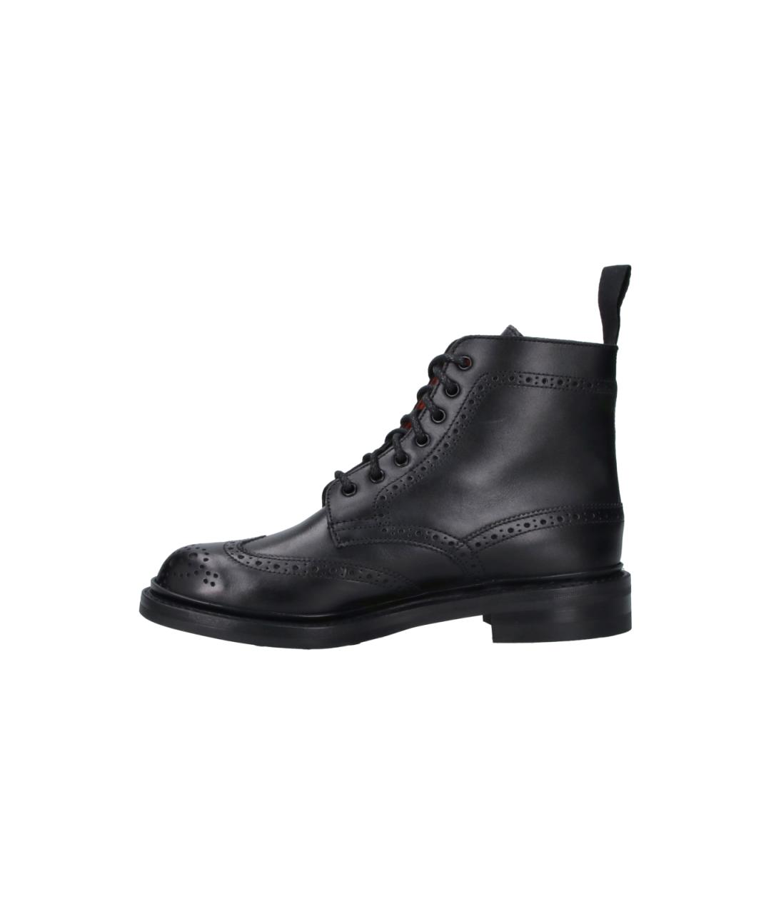 TRICKER'S Черные кожаные ботинки, фото 3