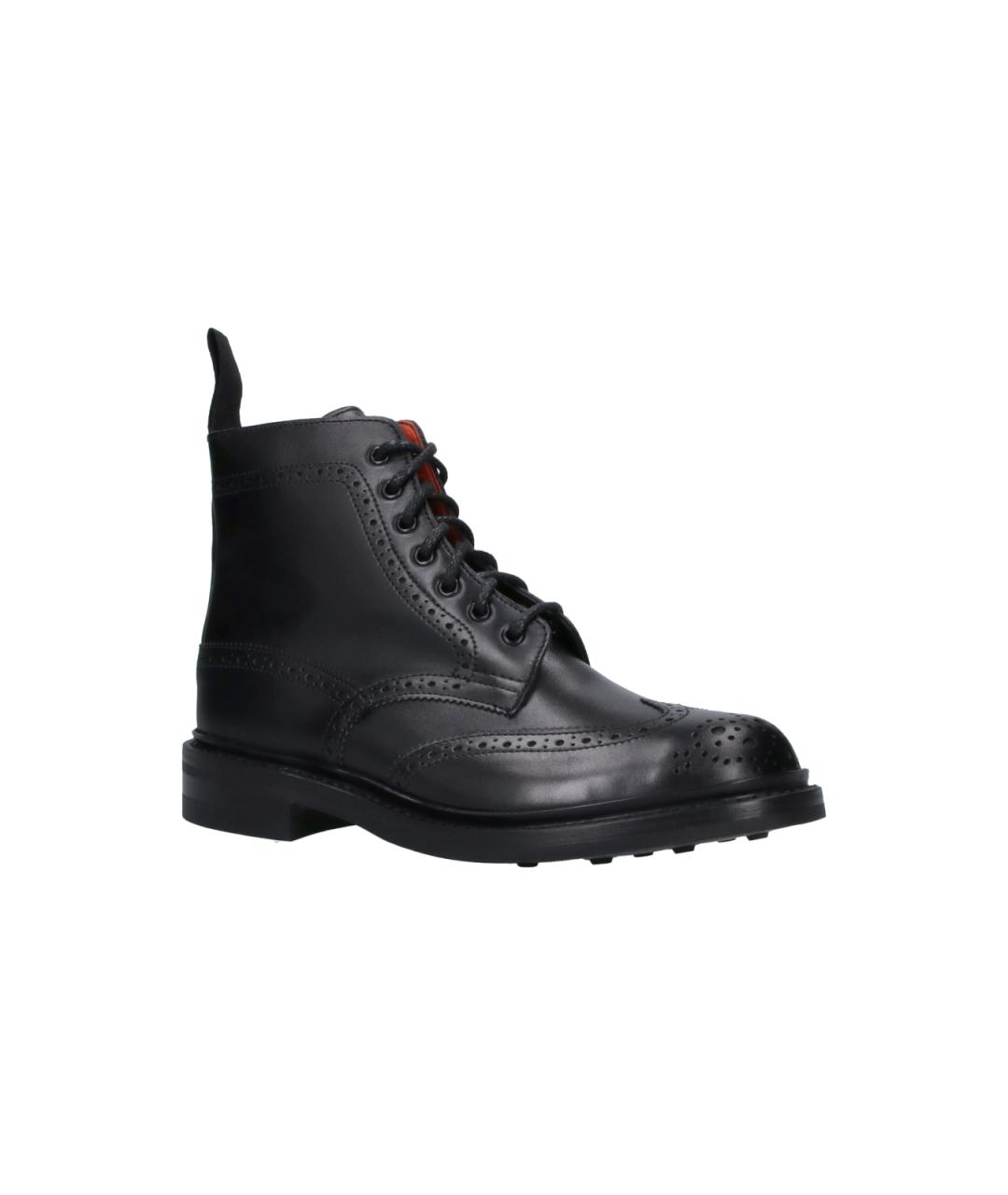TRICKER'S Черные кожаные ботинки, фото 2