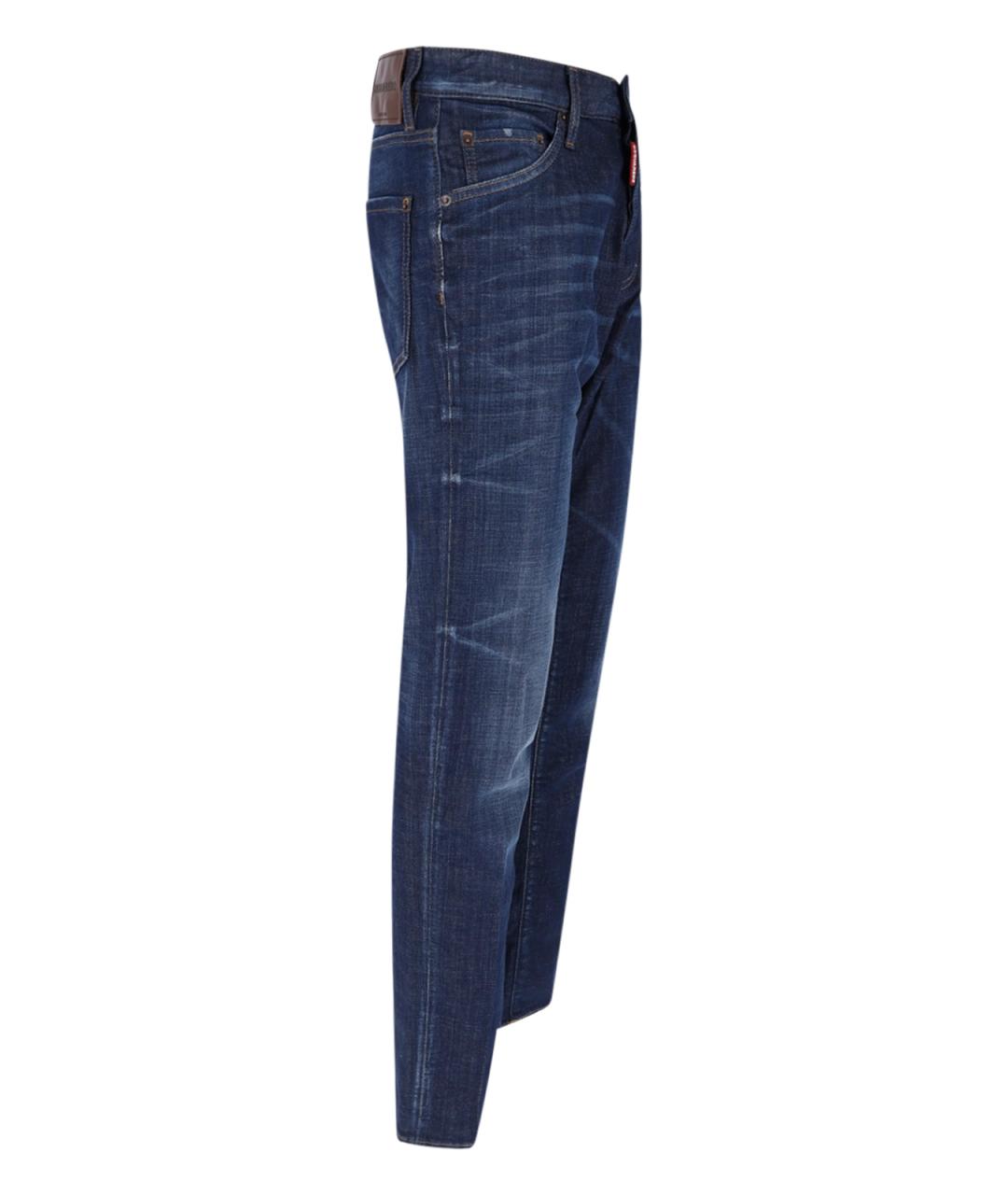 DSQUARED2 Синие хлопковые джинсы скинни, фото 2