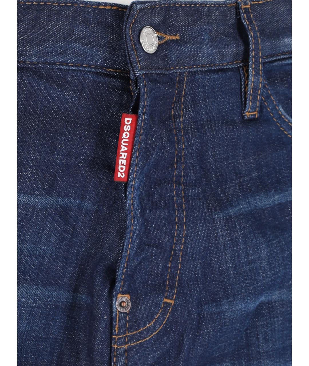 DSQUARED2 Синие хлопковые джинсы скинни, фото 5