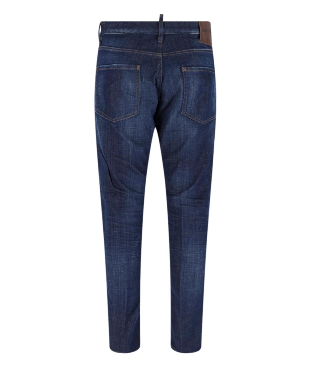 DSQUARED2 Синие хлопковые джинсы скинни, фото 3