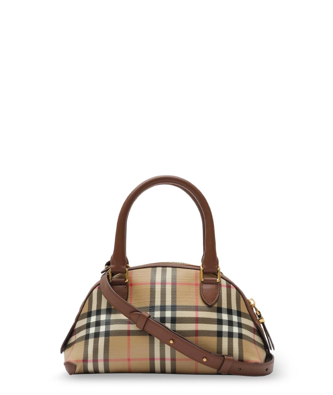 BURBERRY Бежевая канва сумка с короткими ручками, фото 2