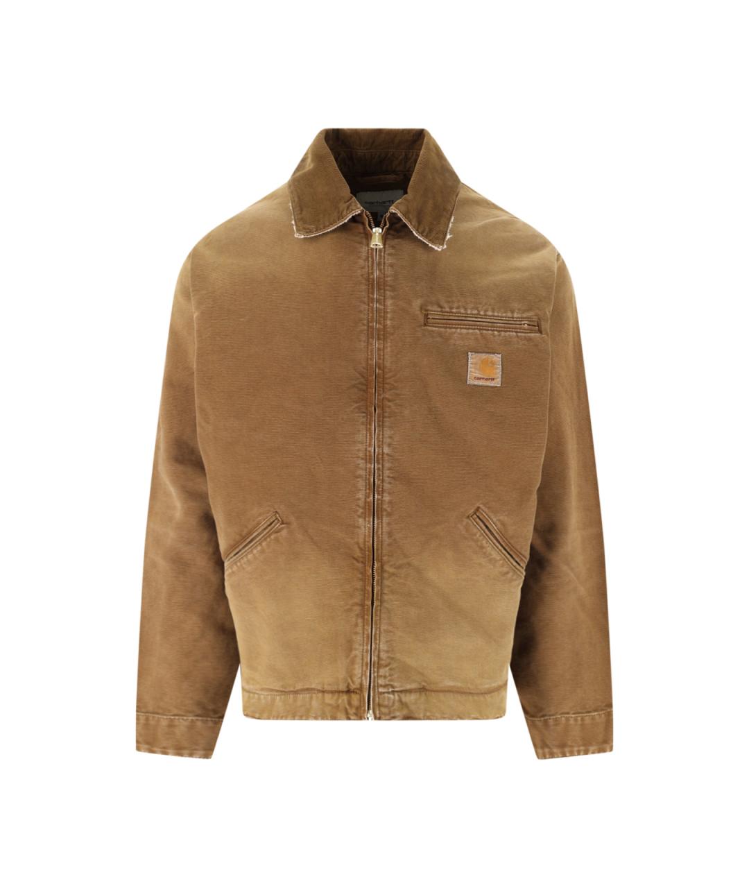 CARHARTT WIP Коричневая хлопковая куртка, фото 1