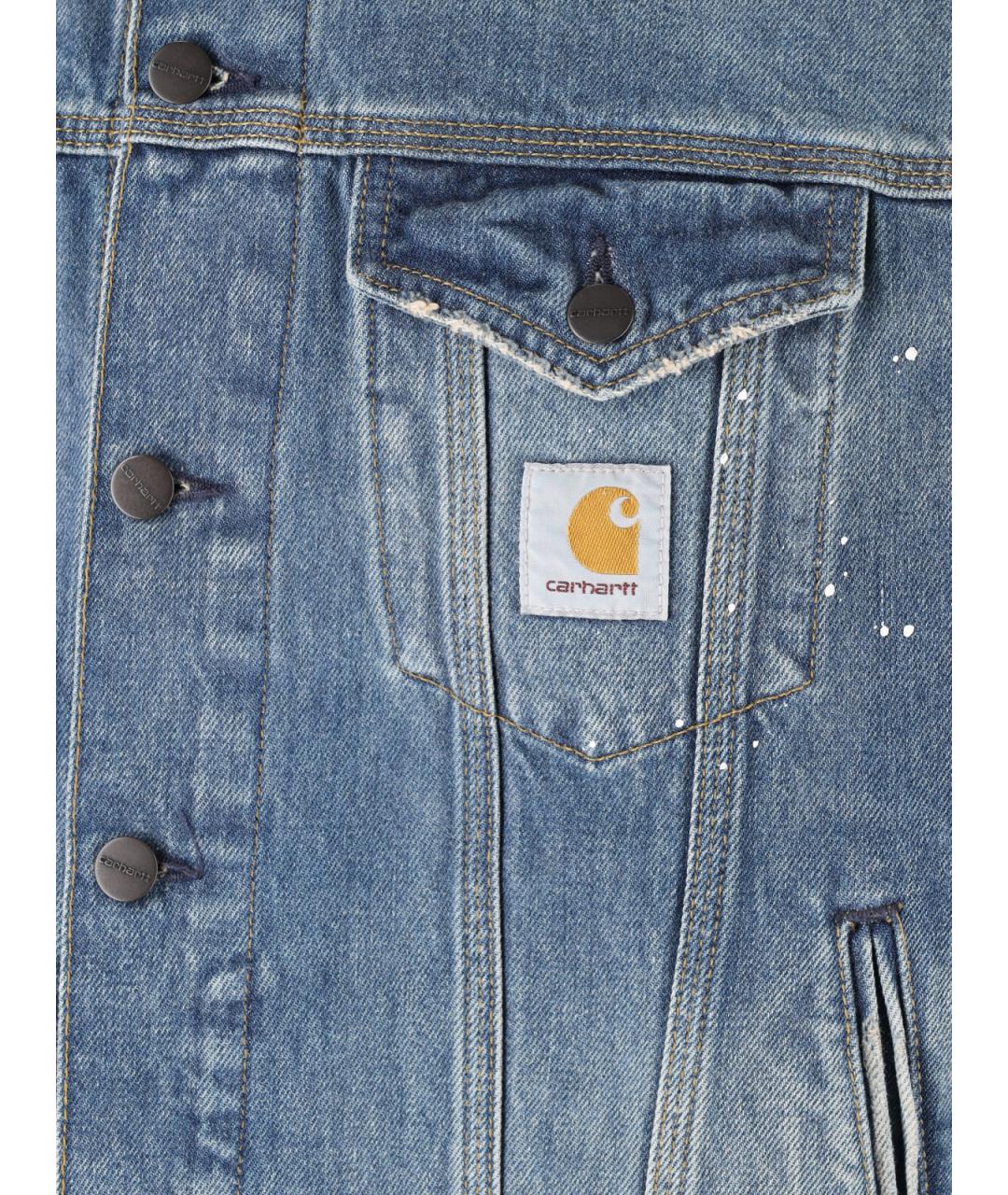 CARHARTT WIP Синяя хлопковая куртка, фото 3