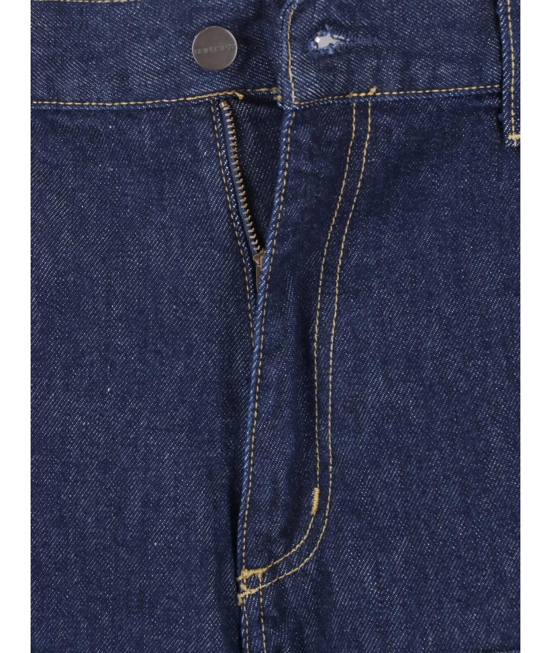 CARHARTT WIP Синие хлопковые прямые джинсы, фото 5