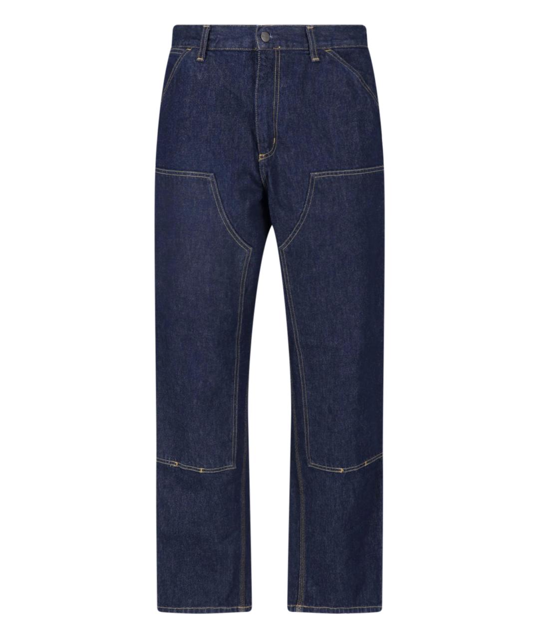 CARHARTT WIP Синие хлопковые прямые джинсы, фото 1