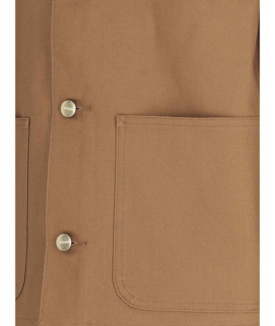 CARHARTT WIP Коричневая хлопковая куртка, фото 5