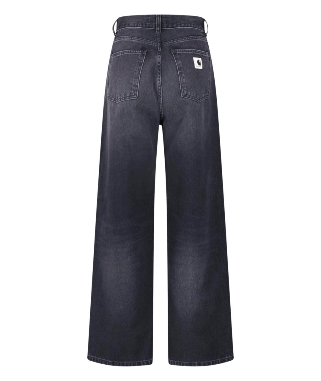 CARHARTT WIP Черные хлопковые прямые джинсы, фото 2