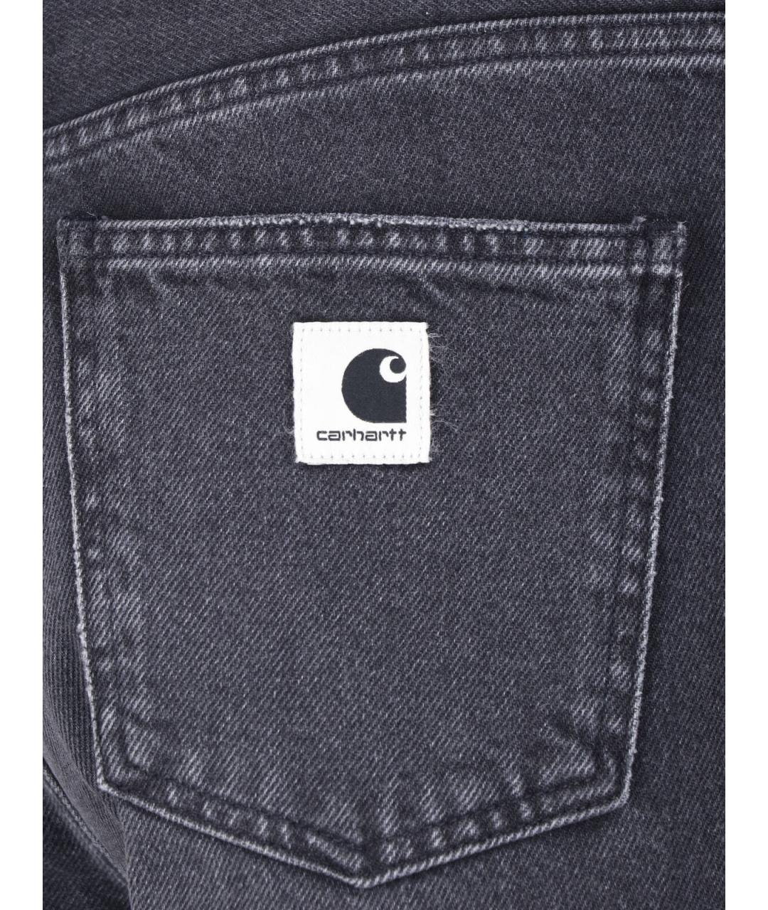 CARHARTT WIP Черные хлопковые прямые джинсы, фото 5