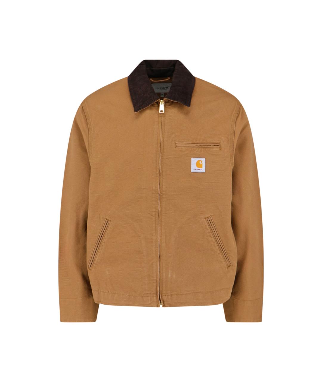 CARHARTT WIP Коричневая хлопковая куртка, фото 1