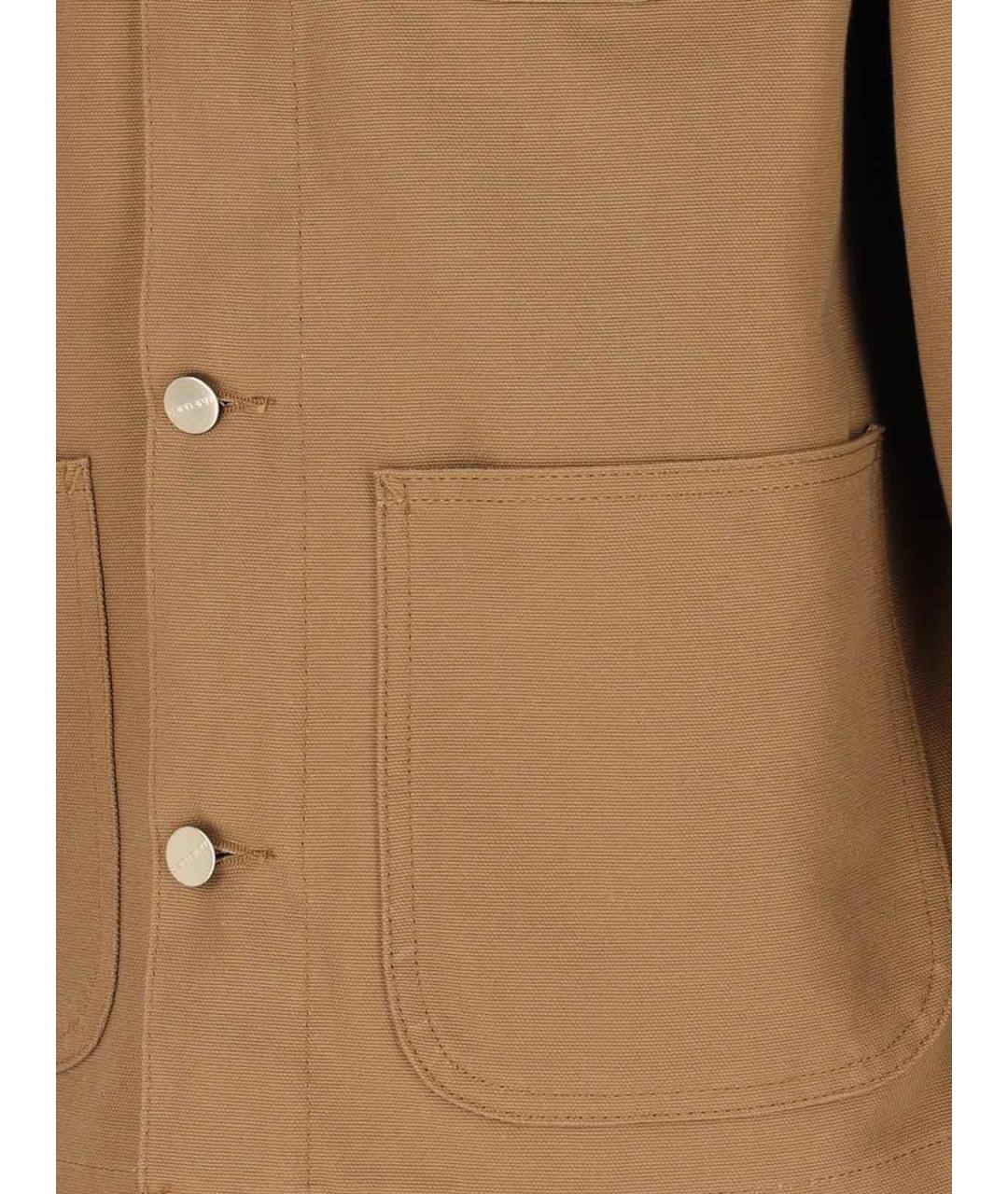 CARHARTT WIP Коричневая хлопковая куртка, фото 5
