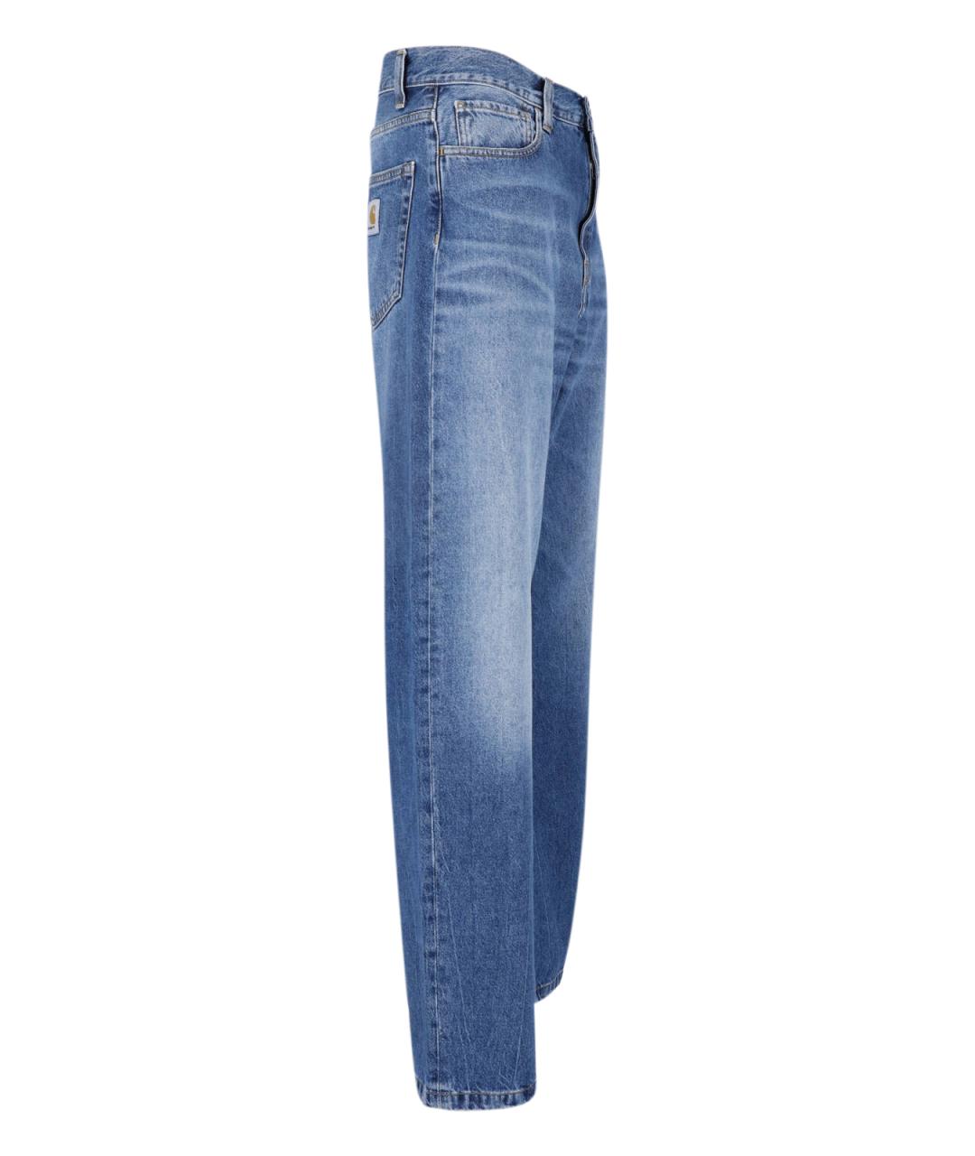 CARHARTT WIP Синие хлопковые прямые джинсы, фото 3
