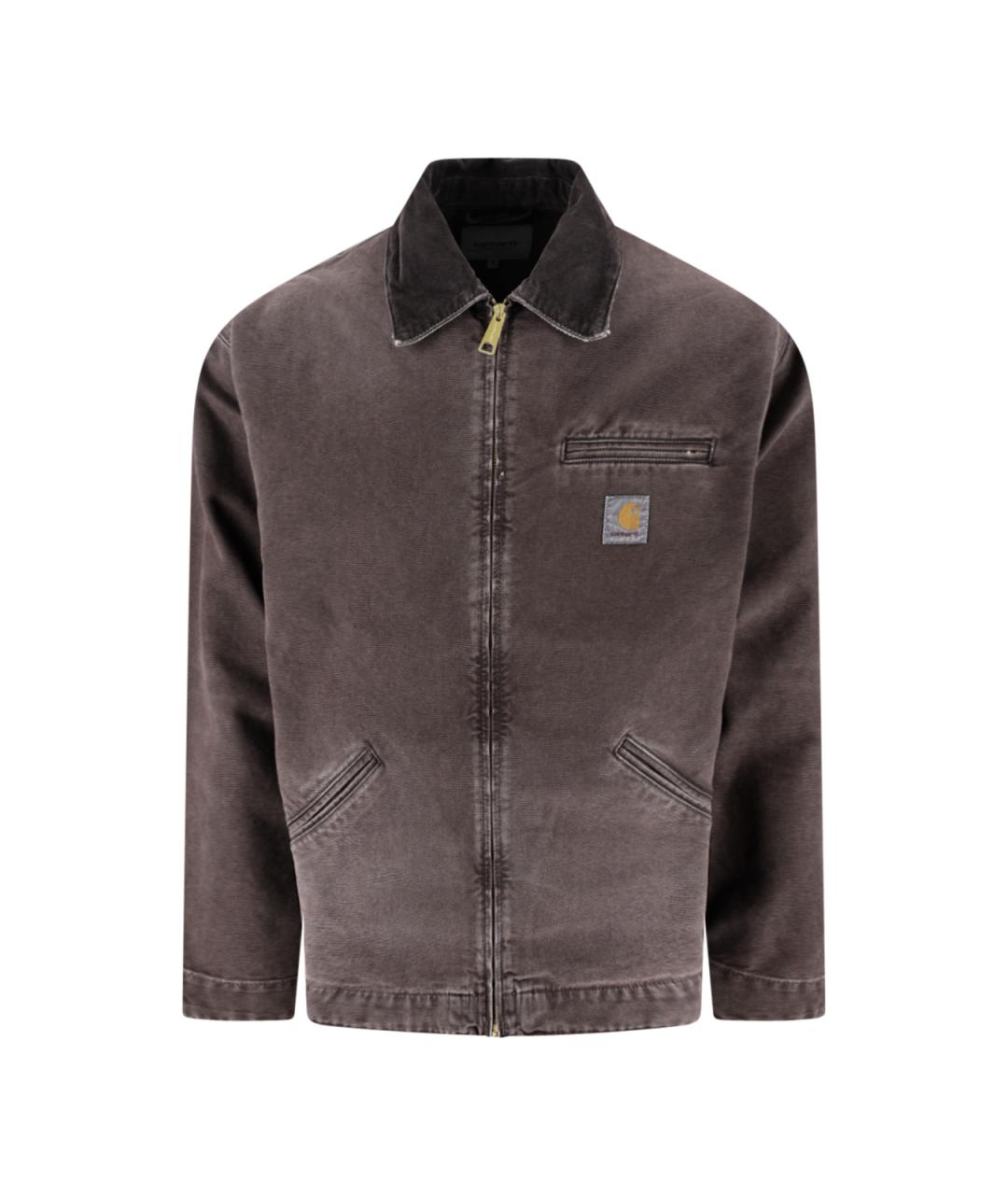 CARHARTT WIP Коричневая хлопковая куртка, фото 1