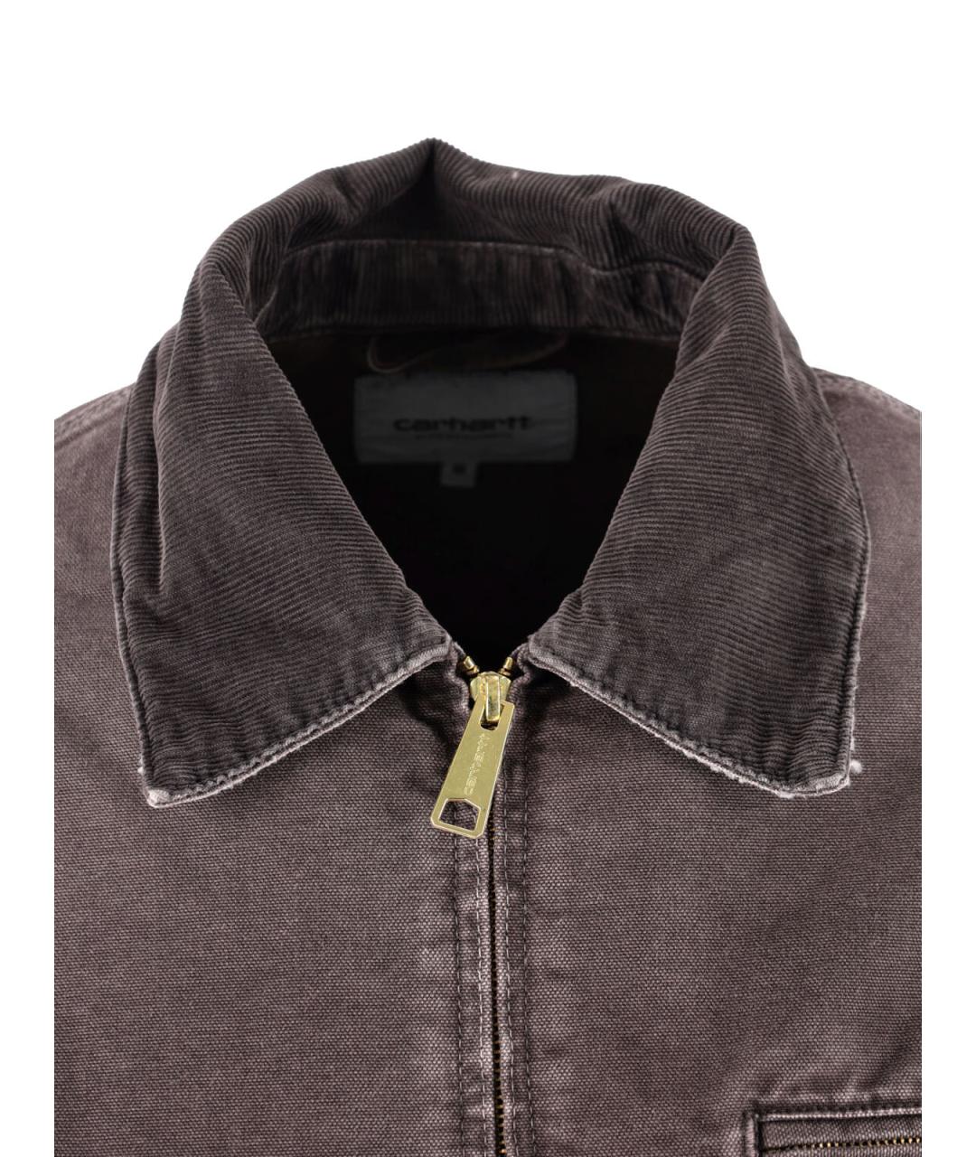 CARHARTT WIP Коричневая хлопковая куртка, фото 4