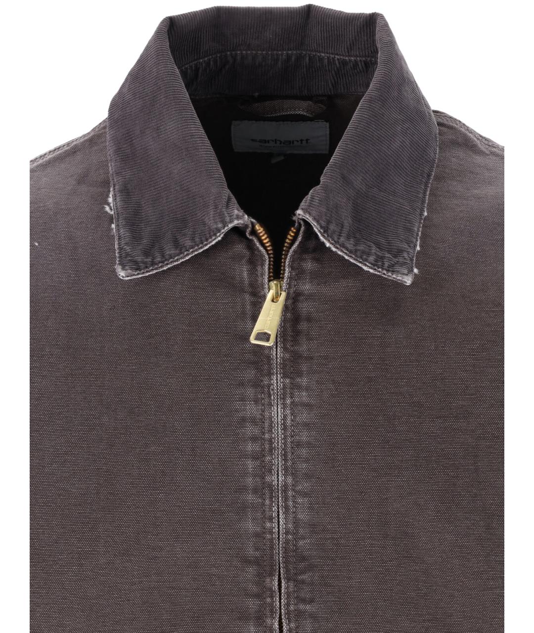 CARHARTT WIP Коричневая хлопковая куртка, фото 4