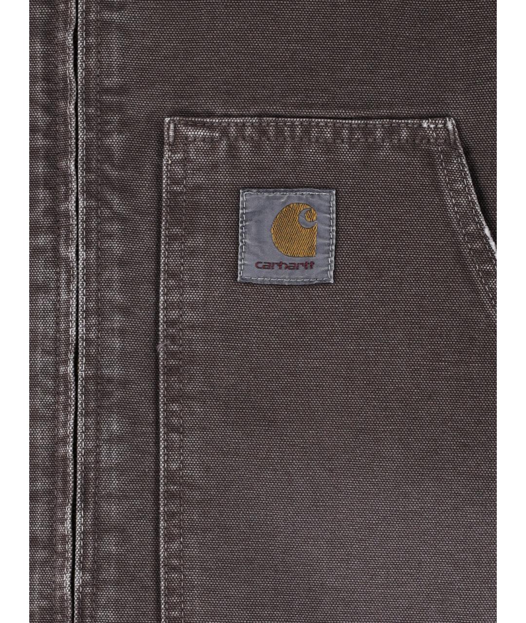 CARHARTT WIP Коричневая хлопковая куртка, фото 3
