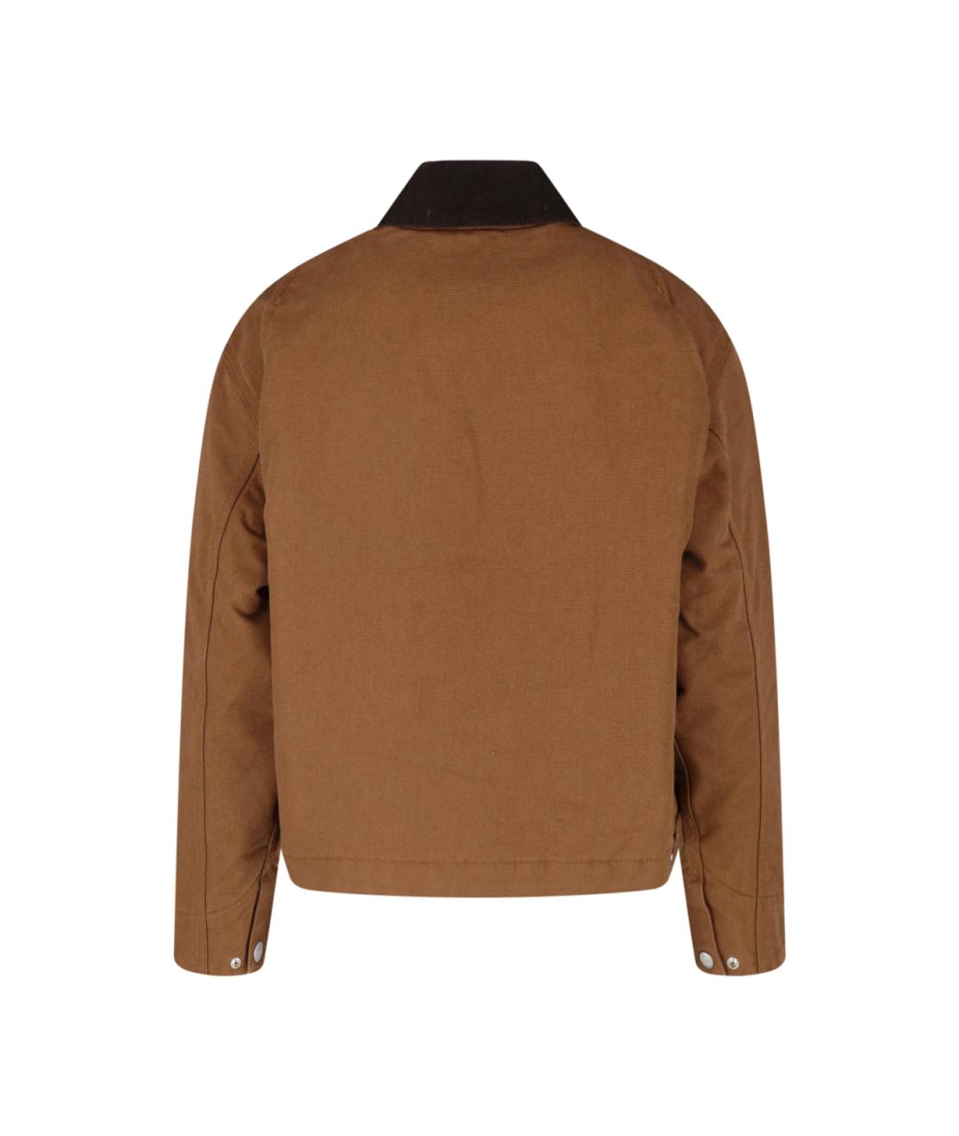 CARHARTT WIP Коричневая хлопковая куртка, фото 2