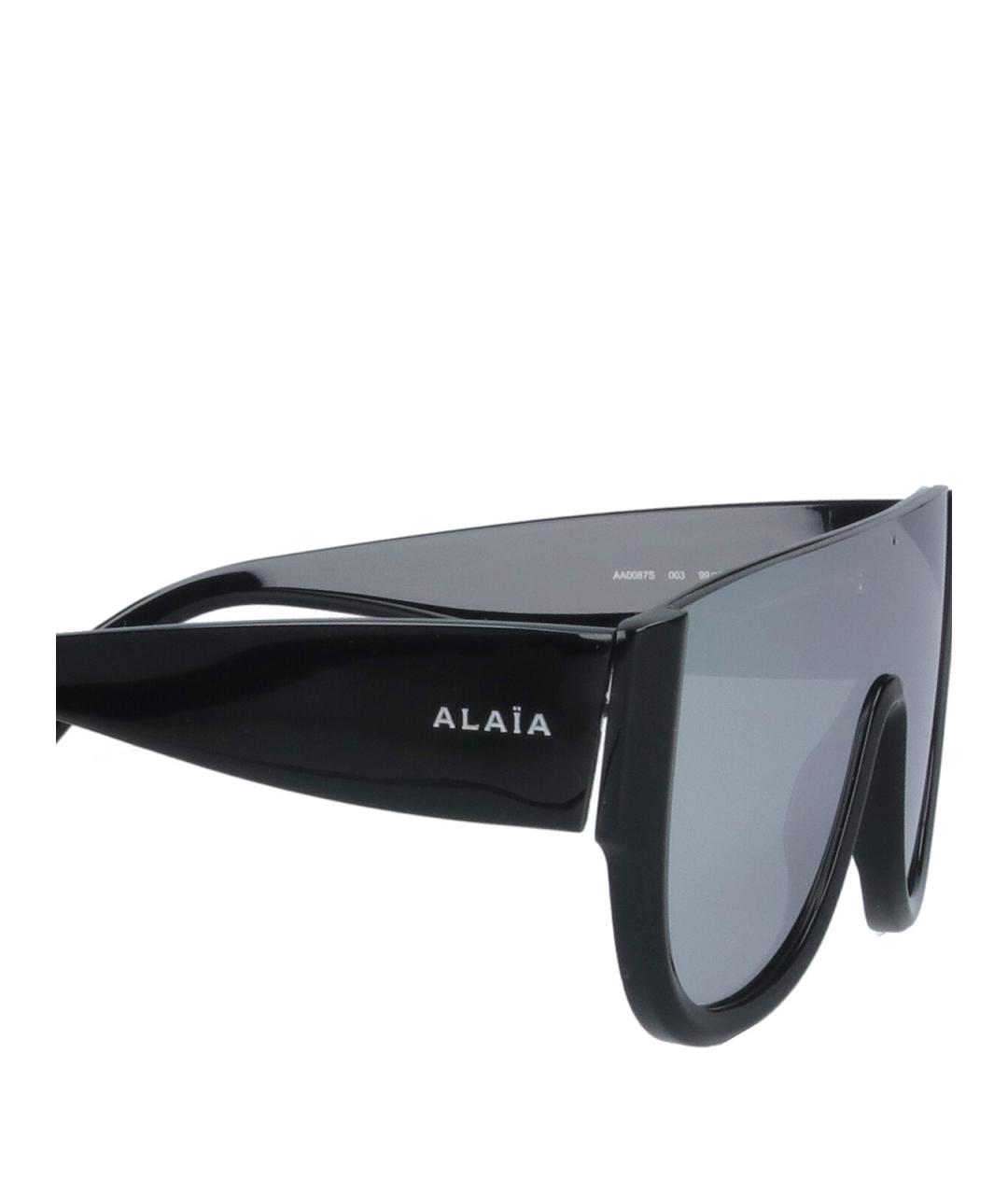 ALAIA Черные пластиковые солнцезащитные очки, фото 3